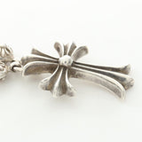Chrome Hearts, Silver, 55cm, Chrome Hearts Jewelry Crossball Necklace, 925 Sterling Silver, 55cm, Silver