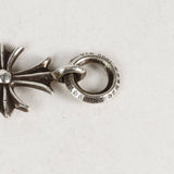 Chrome Hearts, Silver, FREE, Chrome Hearts Jewelry Tiny CH Cross Charm Pendant Top, Sterling Silver 925, 3.7cm x 1.6cm, Silver