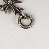 Chrome Hearts, Silver, FREE, Chrome Hearts Jewelry Tiny CH Cross Charm Pendant Top, Sterling Silver 925, 3.7cm x 1.6cm, Silver