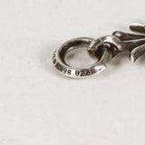 Chrome Hearts, Silver, FREE, Chrome Hearts Jewelry Tiny CH Cross Charm Pendant Top, Sterling Silver 925, 3.7cm x 1.6cm, Silver