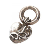Chrome Hearts, Silver, 1.2cm x 2.1cm, Chrome Hearts Jewelry HEART CHARM Pendant Top, 925 Sterling Silver, 12mm x 21mm, Silver