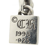 Chrome Hearts Jewelry, Silver, 1.2cm x 2.4cm, Chrome Hearts Jewelry FRAMED FLRL Pendant Top, 925 Sterling Silver, 12mm x 24mm, Silver