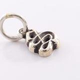 Chrome Hearts, Silver, 0.7cm x 0.6cm, Chrome Hearts Jewelry Alphabet Stack Charm S Pendant Top, 925 Sterling Silver, 7mm x 6mm, Silver