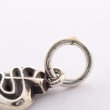 Chrome Hearts, Silver, 0.7cm x 0.6cm, Chrome Hearts Jewelry Alphabet Stack Charm S Pendant Top, 925 Sterling Silver, 7mm x 6mm, Silver