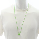 Chrome Hearts, Green, 75cm, Chrome Hearts Jewelry Rubber CH Crossball Necklace, Metal / Silicone Rubber, 75cm, Green