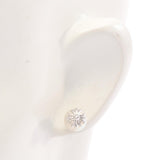 Chrome Hearts x MIKIMOTO, Silver / White, 9mm x 9mm, Chrome Hearts Jewelry CH Plus Earrings, K18WG 18K White Gold / Pearl, 9mm x 9mm, Silver / White