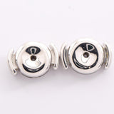 Chrome Hearts x MIKIMOTO, Silver / White, 9mm x 9mm, Chrome Hearts Jewelry CH Plus Earrings, K18WG 18K White Gold / Pearl, 9mm x 9mm, Silver / White