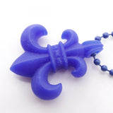 Chrome Hearts, Blue, 76cm, Chrome Hearts Jewelry BS Flare Necklace, Rubber, 29mm x 34mm, Blue
