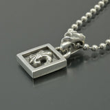 Chrome Hearts, 38cm, Chrome Hearts Jewelry Framed BS Fleur Necklace, SV925 Sterling Silver, 2.4cm x 1.2cm