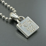Chrome Hearts, 38cm, Chrome Hearts Jewelry Framed BS Fleur Necklace, SV925 Sterling Silver, 2.4cm x 1.2cm