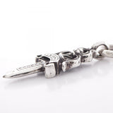 Chrome Hearts, Silver, 1cm x 4cm, Chrome Hearts Jewelry Dagger Charm Pendant Top, 925 Sterling Silver, 10mm x 40mm, Silver