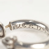 Chrome Hearts, Silver, FREE, Chrome Hearts Jewelry Plain Hoop Earrings, Sterling Silver 925, 1.9cm x 0.3cm, Silver