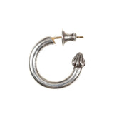 Chrome Hearts, Silver, FREE, Chrome Hearts Jewelry Plain Hoop Earrings, Sterling Silver 925, 1.9cm x 0.3cm, Silver