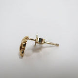 Chrome Hearts, Gold, 0.7cm x 0.8cm, Chrome Hearts Jewelry BS FLEUR Stud Earrings, 22K / 18K Gold, 0.7cm x 0.8cm, Gold