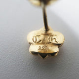 Chrome Hearts, Gold, 0.7cm x 0.8cm, Chrome Hearts Jewelry BS FLEUR Stud Earrings, 22K / 18K Gold, 0.7cm x 0.8cm, Gold