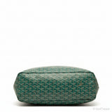 Goyard Saint Louis PM Tote Bag Handbag Green PVC Leather Women's - Pre-owned