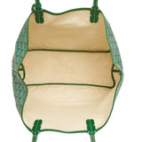 Goyard Saint Louis PM Tote Bag Handbag Green PVC Leather Women's - Pre-owned