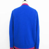 Chanel, Blue/Purple, Size 38, CC Cashmere Knit Jacket Cardigan, Cashmere, 38, Blue/Purple