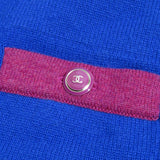 Chanel, Blue/Purple, Size 38, CC Cashmere Knit Jacket Cardigan, Cashmere, 38, Blue/Purple