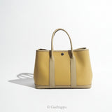 Hermes Garden Party 30 TPM Toile Military Negonda CARDAMOME+CARDAMOME / PALLADIUM (SILVER) U stamp - Pre-owned