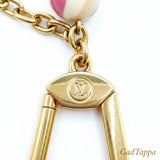 LOUIS VUITTON Porte Clés Leopard Heart Bag Charm M66263 - Pre-owned