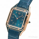 Cartier Santos Dumont LM Peacock Blue WGSA0098 Men's Watch - Pre-owned