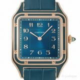 Cartier Santos Dumont LM Peacock Blue WGSA0098 Men's Watch - Pre-owned
