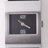 Gucci 4900L Women's Square Face Watch - Stainless Steel & Leather
