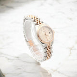 Vintage Rolex Datejust 179171G Pink Computer Dial Diamond Ladies Watch