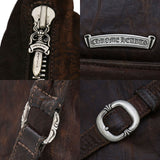 Chrome Hearts, Brown, PLEASURE SEEKER Flare Knee Shoulder Bag, Brown