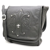 Chrome Hearts, Black, Mail Bag / Shoulder Bag with BS Flare Decoration, Black