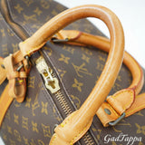 LOUIS VUITTON Monogram Keepall Bandoulière 55 M41414 Boston-Reestäsch mat Schëllerrimm