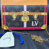 Louis Vuitton Pochette Weekend Shoulder Bag Chain Wallet - Pre-Owned