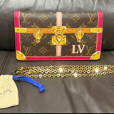Louis Vuitton Pochette Weekend Shoulder Bag Chain Wallet - Pre-Owned