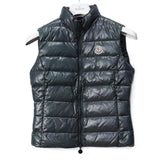 MONCLER GHANY, Green, Size 0, Down Vest, Nylon, Size 0 (XS), Green