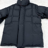 Prada Sport, Black, Size 48 (XL), Men's Quilted Hooded Down Jacket, Nylon, 48, Black