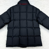 Prada Sport, Black, Size 48 (XL), Men's Quilted Hooded Down Jacket, Nylon, 48, Black