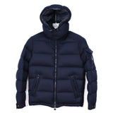 MONCLER MONTGENEVRE, Navy, Size 0, Down Jacket Down Coat, Wool, Size 0 (XS), Navy