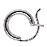 Chrome Hearts, Silver, 12mm, Chrome Hearts Jewelry HOOP TFL SML Hoop Earring, 18K White Gold, 12mm, Silver