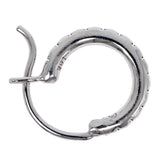 Chrome Hearts, Silver, 12mm, Chrome Hearts Jewelry HOOP TFL SML Hoop Earring, 18K White Gold, 12mm, Silver