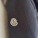MONCLER BLAVET, Black, Size 2, Fox Fur Jacket, Polyester/Cotton, Size 2 (L-XL), Black