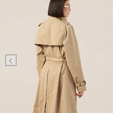 Gucci x Yuko Higuchi, Beige, Size 40, Cat Patch Trench Coat, Cotton Nylon Blend, 40, Beige