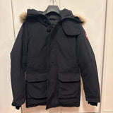 Canada Goose Brookfield, Black/Navy, Down Jacket, Fur Trim Hood, Black/Navy
