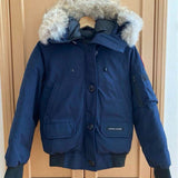 Canada Goose CHILLIWACK BOMBER, Navy, Size S, Down Jacket, Polyester Cotton Nylon Down, Size S, Navy