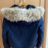 Canada Goose CHILLIWACK BOMBER, Navy, Size S, Down Jacket, Polyester Cotton Nylon Down, Size S, Navy