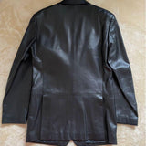 Gucci by Tom Ford, Black, Leather Blazer Jacket, Lambskin, Black
