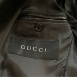 Gucci by Tom Ford, Black, Leather Blazer Jacket, Lambskin, Black