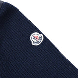 MONCLER MAGLIONE, Navy, Size M, Knit Down Jacket, Nylon/Wool, Size M, Navy