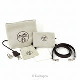 Hermes Kelly 28 Epsom Chocolate Silver Hardware V-shaped 2-Way Bag