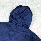 Prada, Baltic Blue (Navy), Size XL, Men's Re-Nylon Packable Rain Jacket, Re-Nylon, XL, Baltic Blue (Navy)